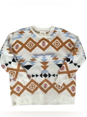 Böhme‎ Aztec Knit Sweater | Geometric Southwest Print | Size Small